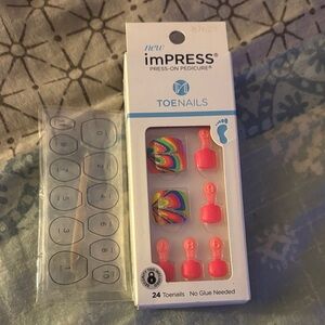 imPRESS Vibrant Swirl Press-On Toenails